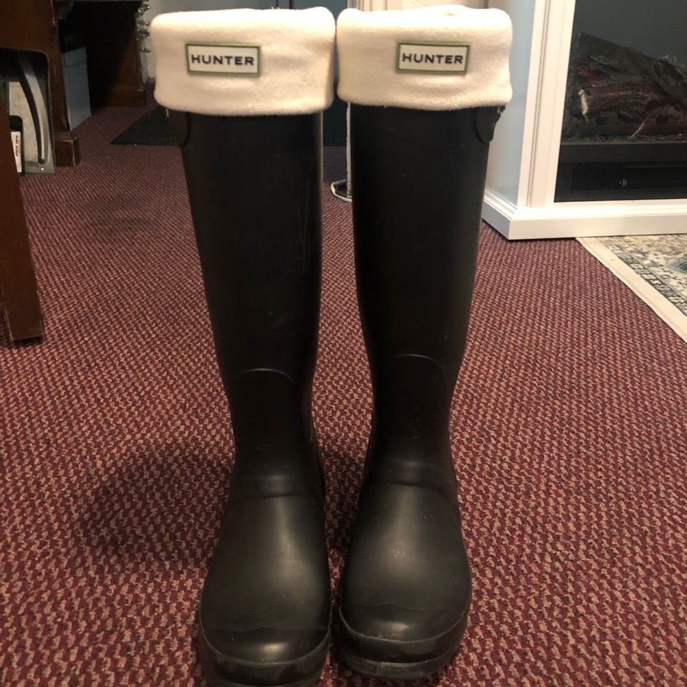 Hunter Boots w 2 Pair Sock Inserts